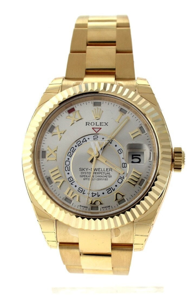 Rolex sky best sale dweller 18k gold