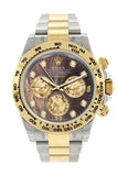 ROLEX Cosmograph Daytona Black Mother Of Pearl Diamond Dial Oyster Bracelet Watch 116503