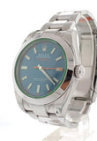 Rolex Milgauss Blue Dial Stainless Steel Mens Watch 116400Gv Z-Blue
