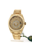 Rolex Sky-Dweller 42 Champagne Arabic Dial Yellow Gold Mens Watch 326938