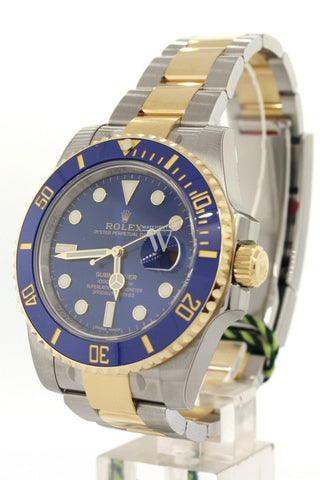 Rolex Submariner Date 40 Blue Dial Gold And Steel Watch 116613