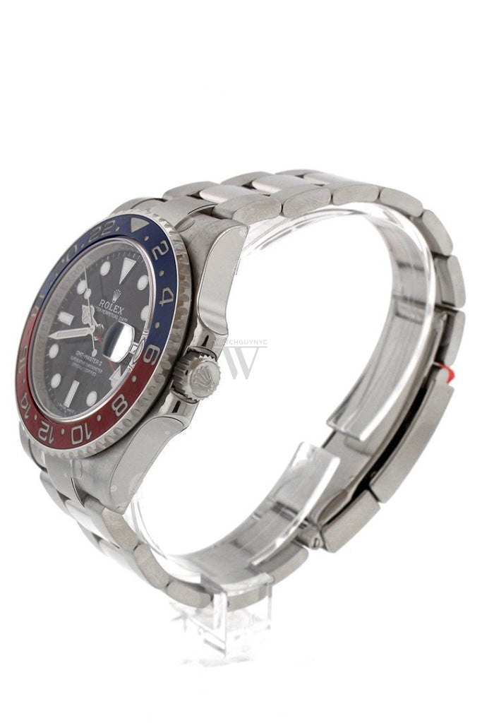 ROLEX 116719BLRO Gmt Master II Black Dial Blue Red Bezel Watch