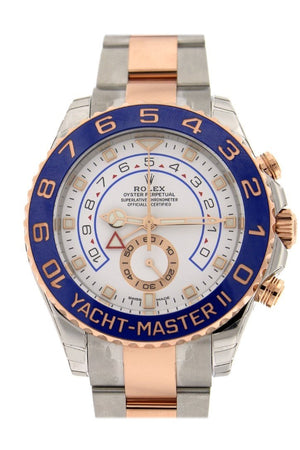 Rolex Yacht-Master Ii 44 18K Rose Gold And Steel Watch 116681 White