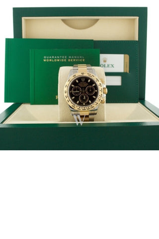 ROLEX 116503 Cosmograph Daytona Black Dial Gold Watch WatchGuyNYC