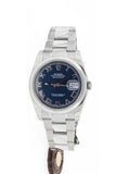 Rolex Datejust 36 Blue Roman Dial Stainless Steel Watch 116200