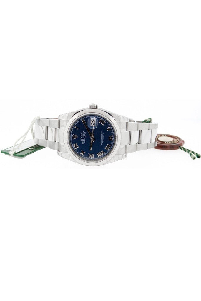 Rolex Datejust 36 Blue Roman Dial Stainless Steel Watch 116200