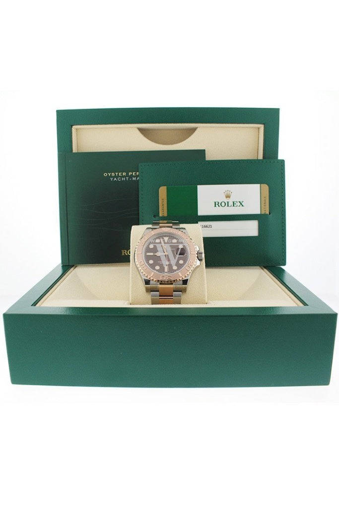 ROLEX 116621 YACHT MASTER Chocolate Dial 18k Rose Gold WatchGuyNYC