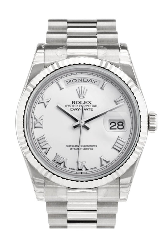 Rolex president discount white dial