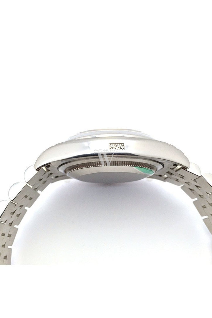 ROLEX 116200 Datejust 36 Silver floral motif Mens Watch