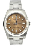 Rolex Date 36 Smooth White Grape Dial Stainless Steel Watch 116000