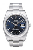 Rolex Datejust 36 Blue Dial Stainless Steel Watch 116200 / None