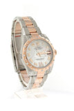 Rolex Datejust 31 White Mother Of Pearl Roman Large Vi Set With Diamond Dial Bezel 18K Rose Gold Two