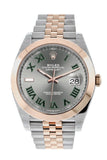 Rolex Datejust 41 Slate Dial Mens Steel And 18Kt Everose Gold Jubilee Watch 126300