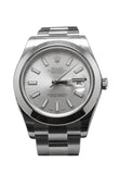 Rolex Datejust Ii 41 Silver Dial Steel Mens Watch 116300