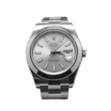 Rolex Datejust Ii 41 Silver Dial Steel Mens Watch 116300