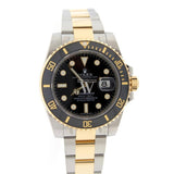 Rolex Submariner Date 40 Black Dial 18K Yellow Gold And Steel Mens Watch 116613