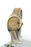Rolex Datejust 31 Champagne Dial Fluted Bezel 18K Gold Two Tone Jubilee Ladies Watch 178273