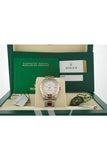 Rolex Datejust 31 White Roman Dial Diamond Bezel 18K Rose Gold Two Tone Ladies Watch 178341