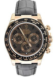 ROLEX Cosmograph Daytona 40 Chocolate Dial 18k Rose Gold Men's Watch 116515