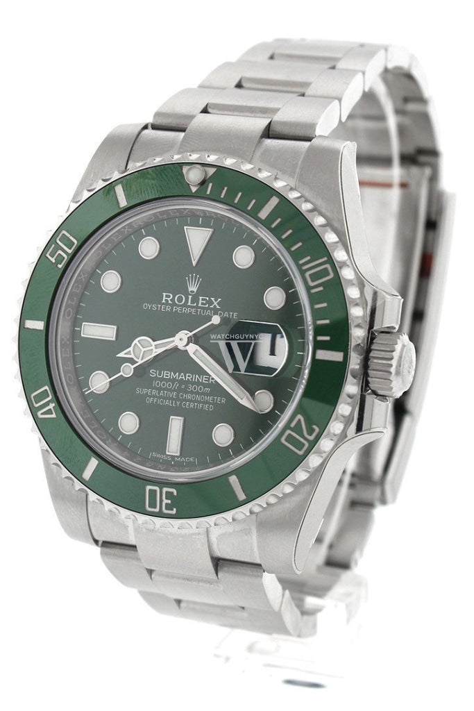 Rolex submariner green dial steel mens watch 116610lv Clearance