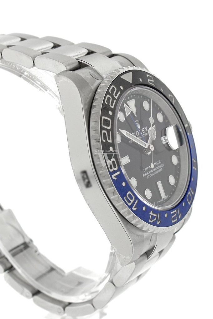 Rolex Gmt-Master Ii Batman 40 Black Dial Steel Mens Watch 116710Blnr