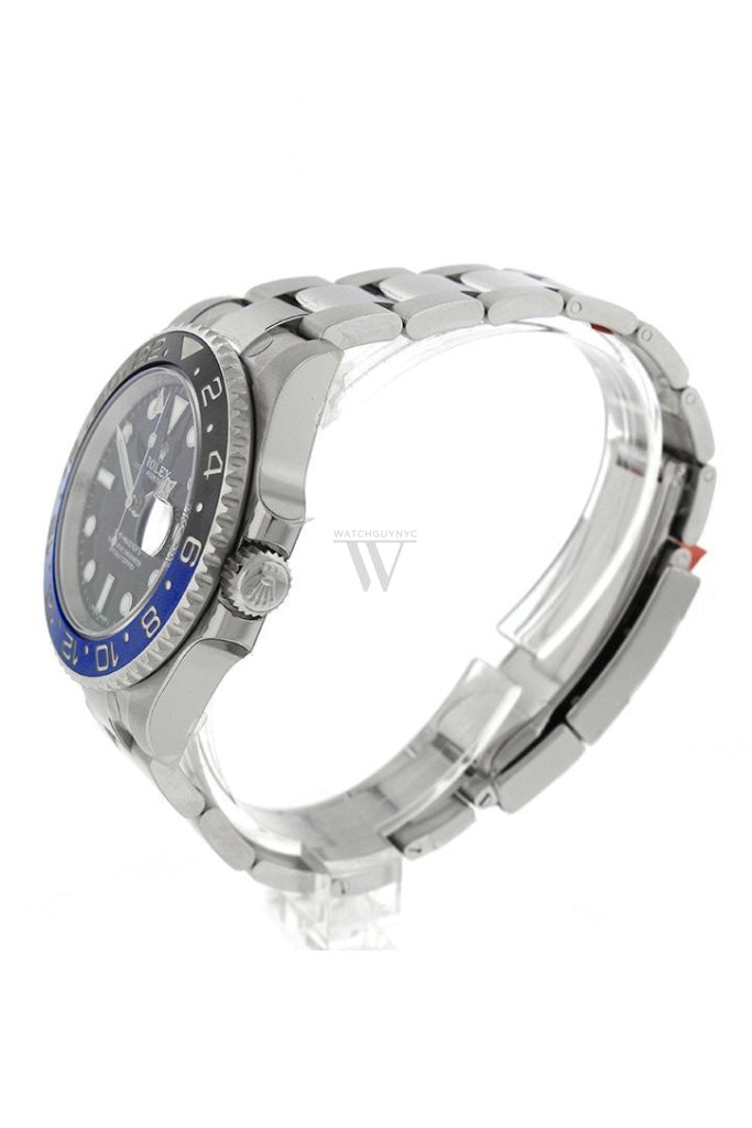 Rolex Gmt-Master Ii Batman 40 Black Dial Steel Mens Watch 116710Blnr