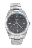 Rolex Oyster Perpetual 39 Rhodium Dial Mens Watch 114300