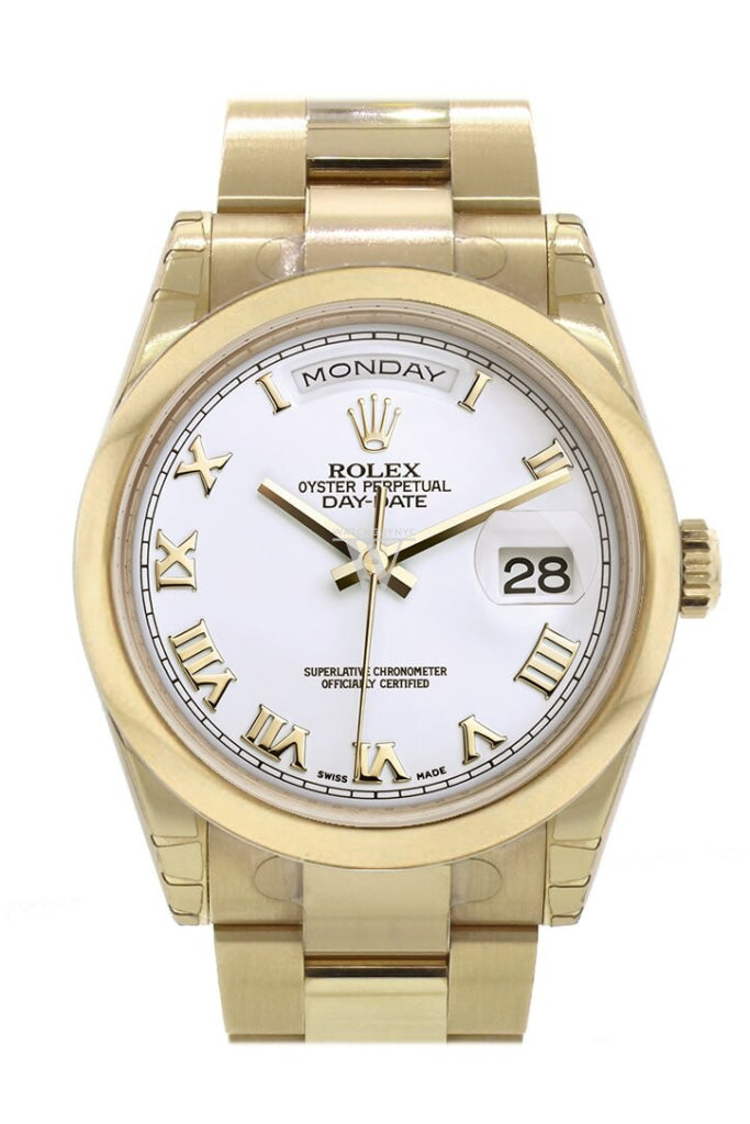 Rolex white top and yellow gold