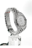 Rolex Datejust 36 White Roman Dial 18K Gold Mens Watch 116234