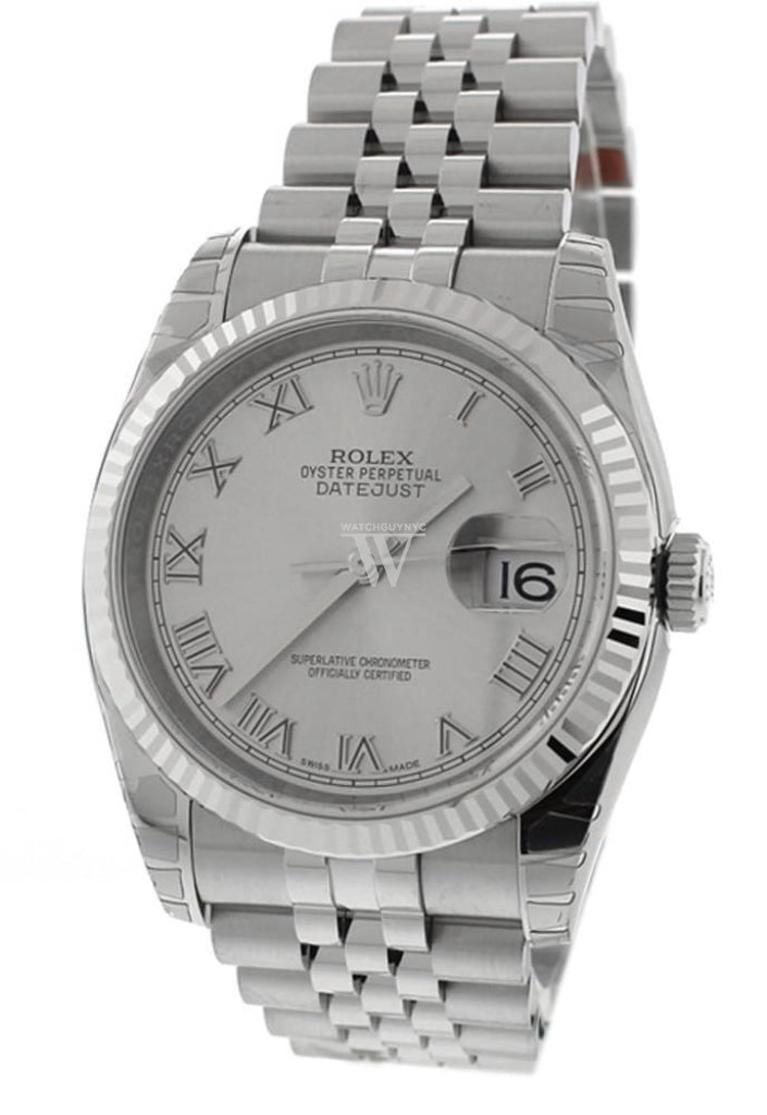 Datejust 36 rhodium online