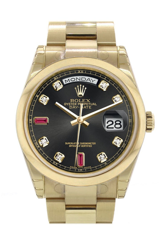 Rolex day clearance date ruby diamond