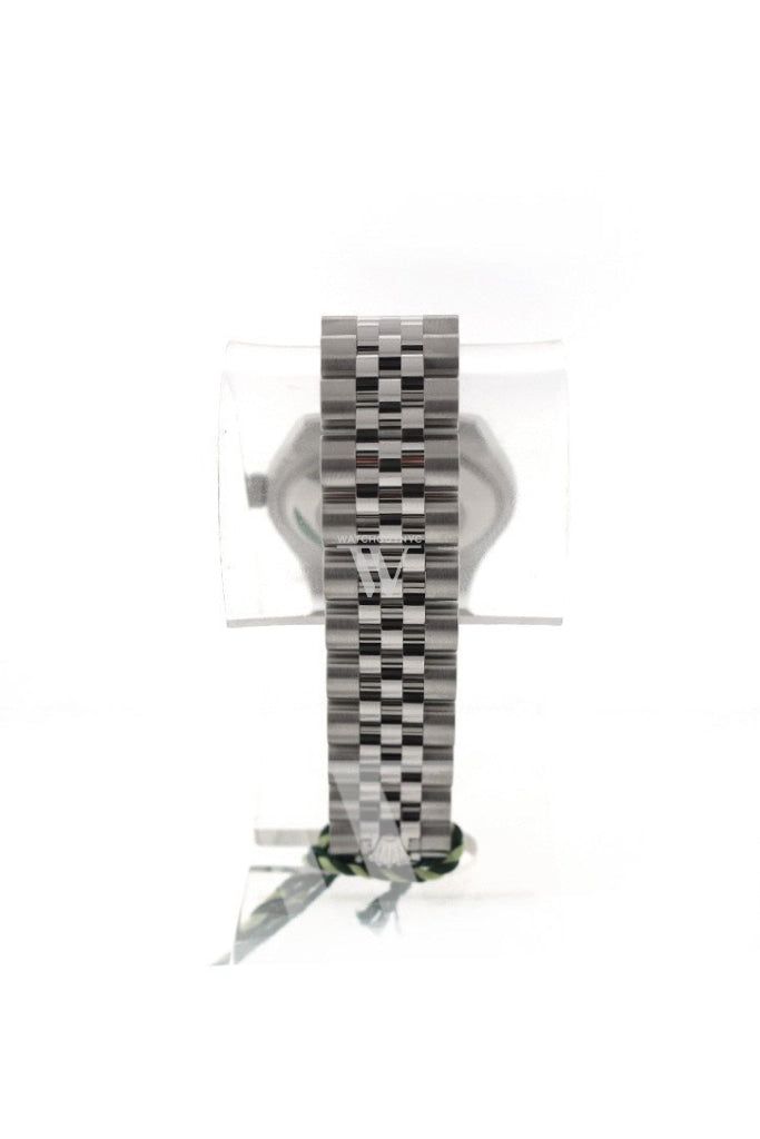 Rolex Datejust 31 Dark Rhodium Floral Motif Dial White Gold Fluted Bezel Jubilee Ladies Watch 178274