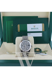 Rolex Datejust 31 Dark Rhodium Floral Motif Dial White Gold Fluted Bezel Jubilee Ladies Watch 178274
