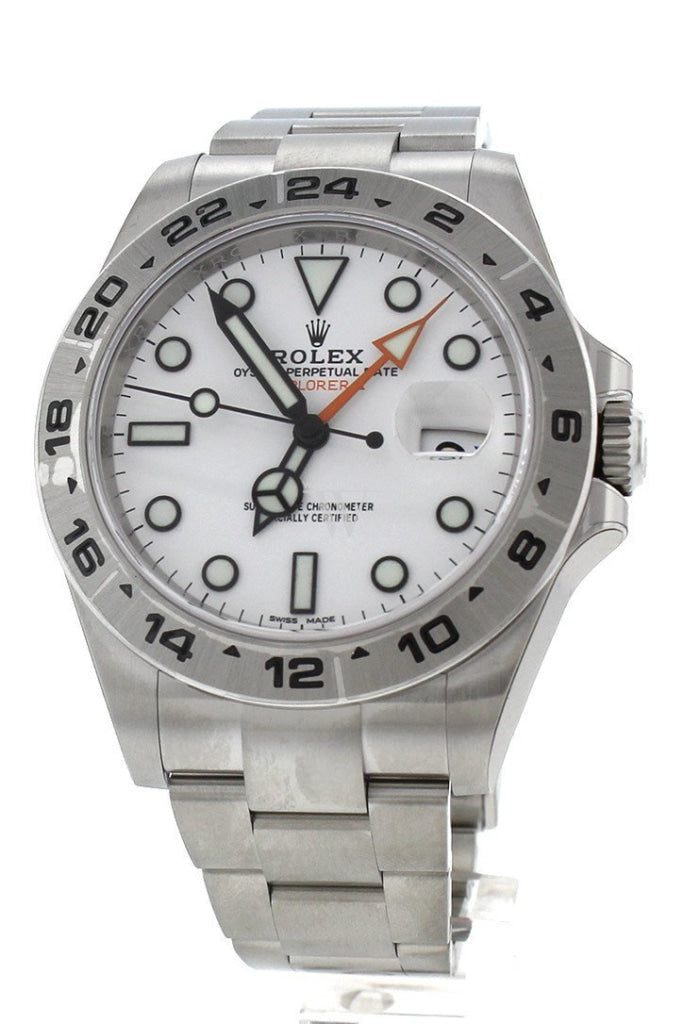 Rolex Explorer Ii White Dial Stainless Steel Mens Watch 216570