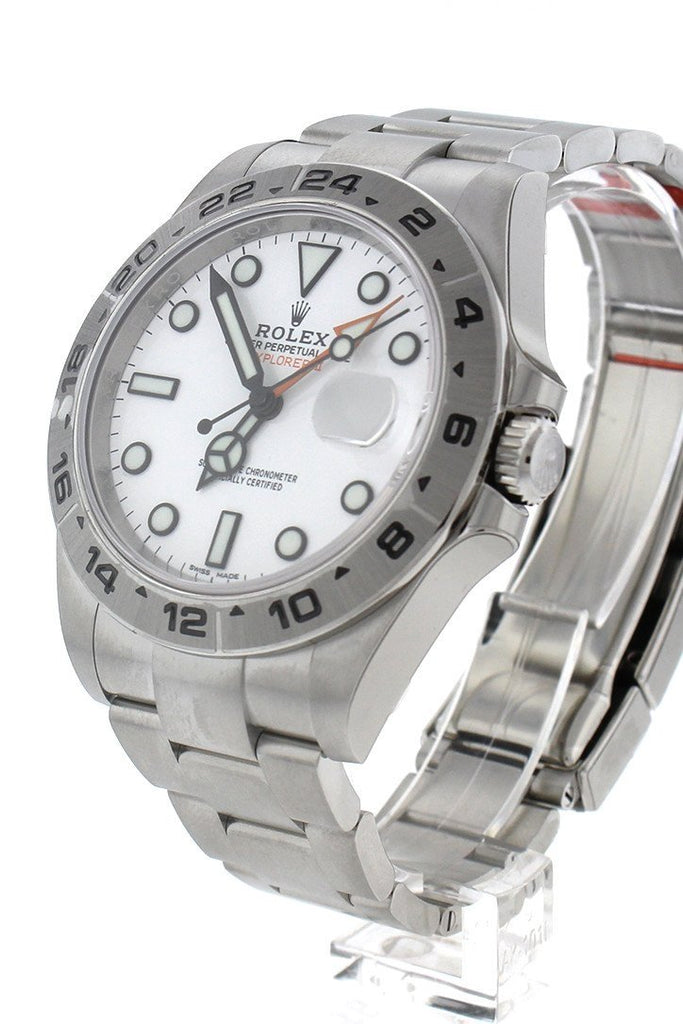 Rolex Explorer Ii White Dial Stainless Steel Mens Watch 216570