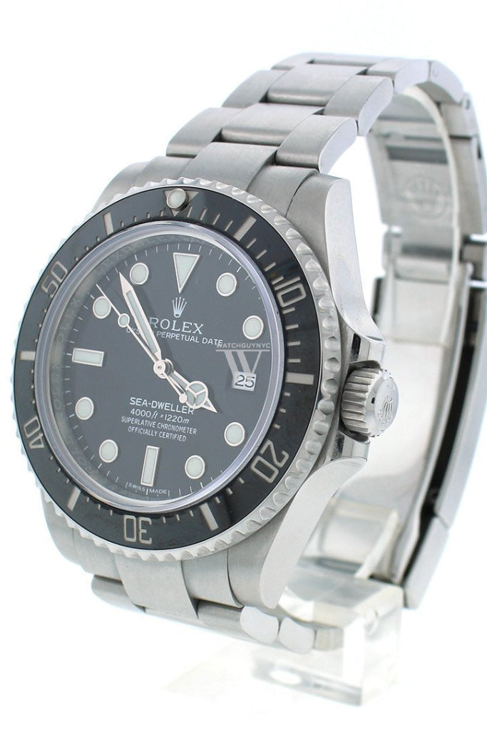 ROLEX 116660 Sea Dweller Deepsea 44 Black Dial Men Watch WatchGuyNYC