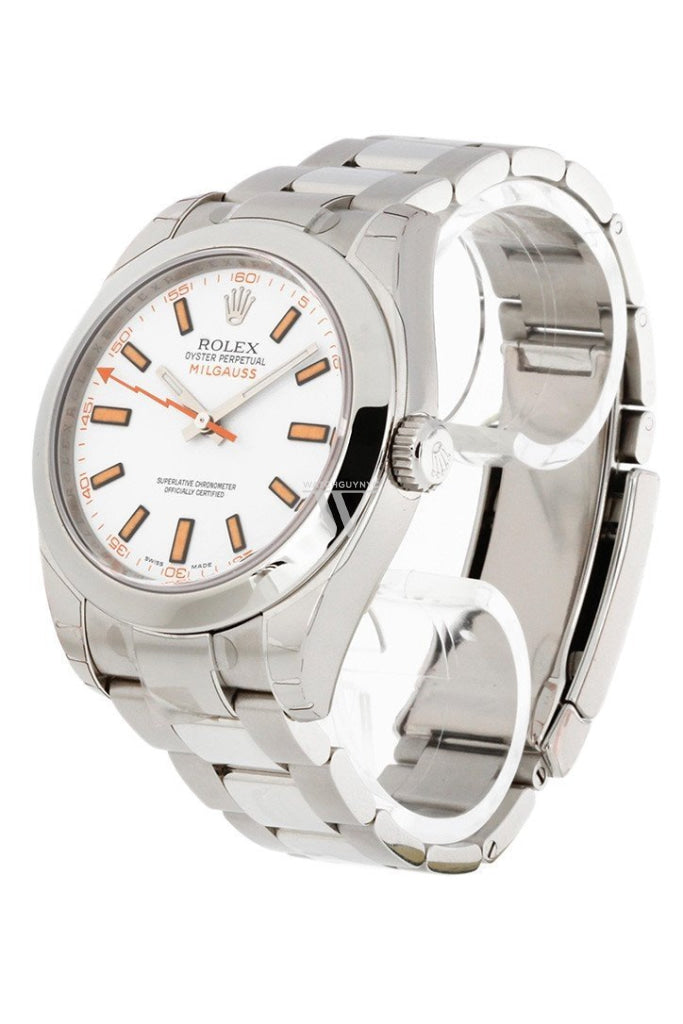 ROLEX Milgauss White Dial Men s Watch 116400 WatchGuyNYC