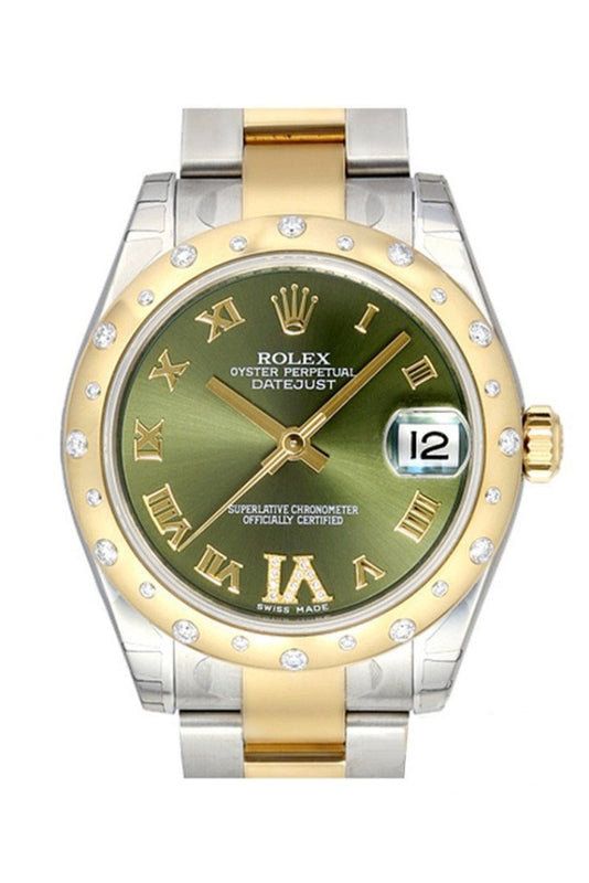 Rolex datejust 31 olive green discount