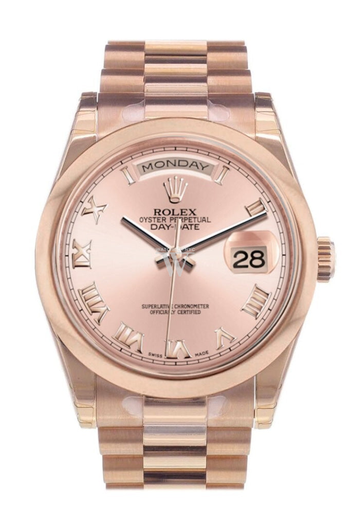 Rolex day date rose sale