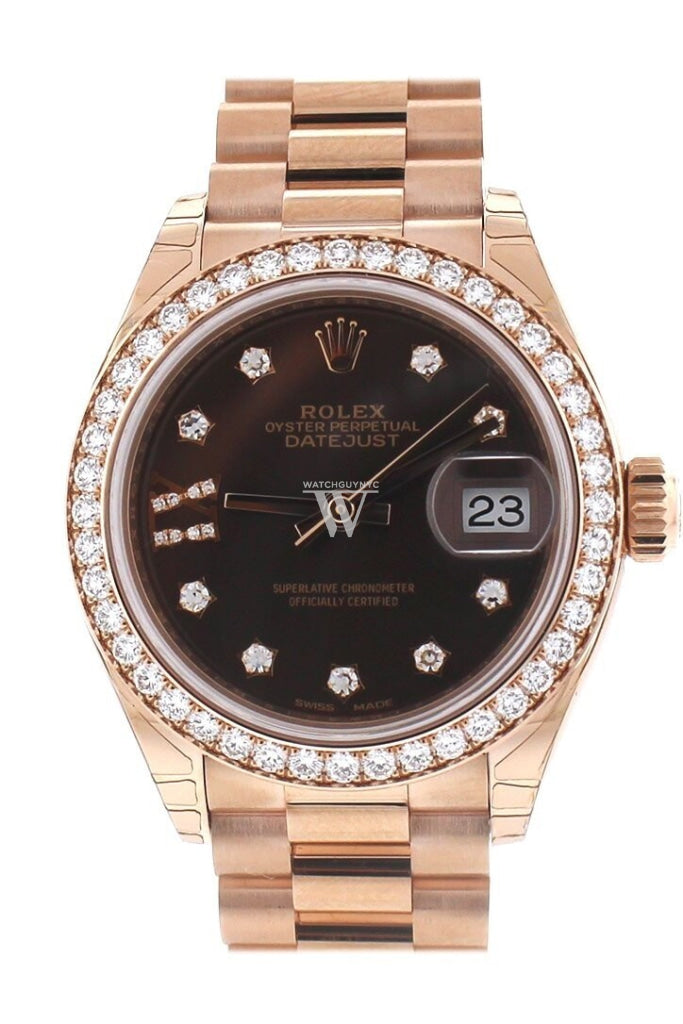 Rolex lady datejust rose gold top