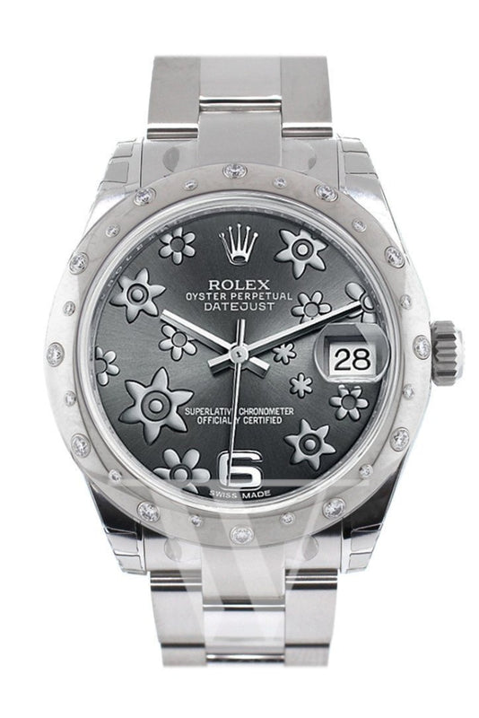 Flower setting diamond watch sale