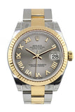 Rolex Datejust 31 Steel Roman Dial Fluted Bezel 18K Gold Two Tone Ladies 178273 / None Watch