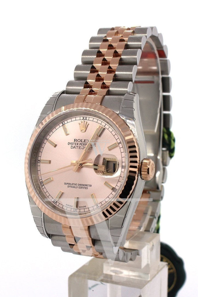 rolex datejust 36 everose two tone jubilee