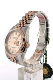 Rolex Datejust 36 Pink Dial Fluted Steel And 18K Rose Gold Jubilee Watch 116231