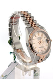 Rolex Datejust 36 Pink Dial Fluted Steel And 18K Rose Gold Jubilee Watch 116231