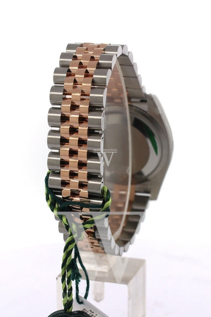 Rolex Datejust 36 Pink Dial Fluted Steel And 18K Rose Gold Jubilee Watch 116231