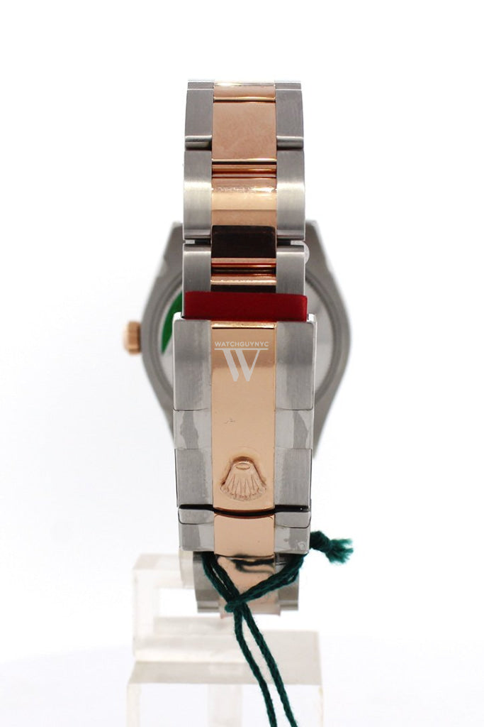 Rolex Datejust 31 Pink Jubilee Diamond Dial Fluted Bezel 18K Rose Gold Two Tone Ladies Watch 178271