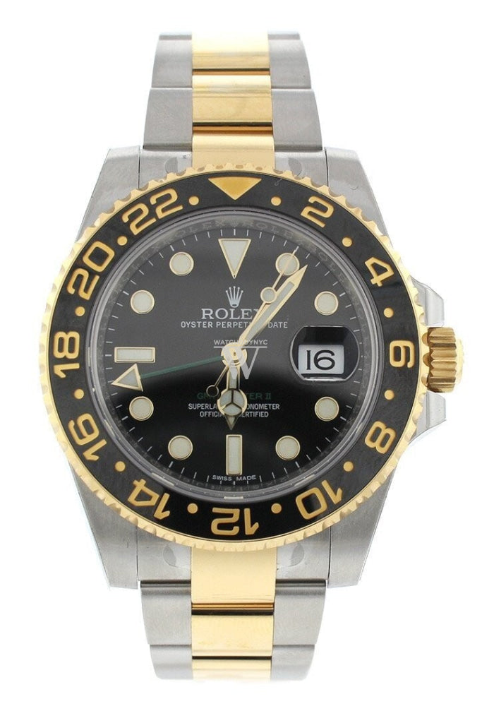 ROLEX 116713 GMT Master II 40 Steel Black Dial Men's Watch