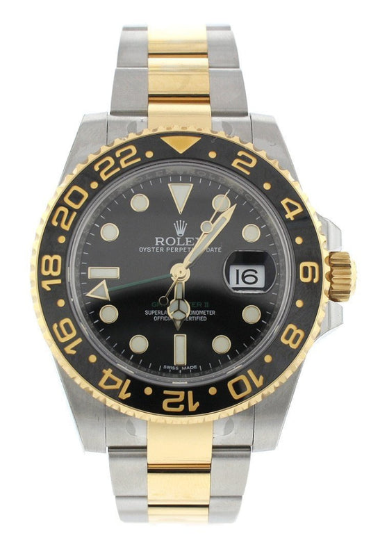 Rolex gmt gold black new arrivals