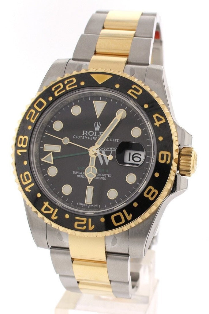 ROLEX 116713 GMT Master II 40 Steel Black Dial Men's Watch